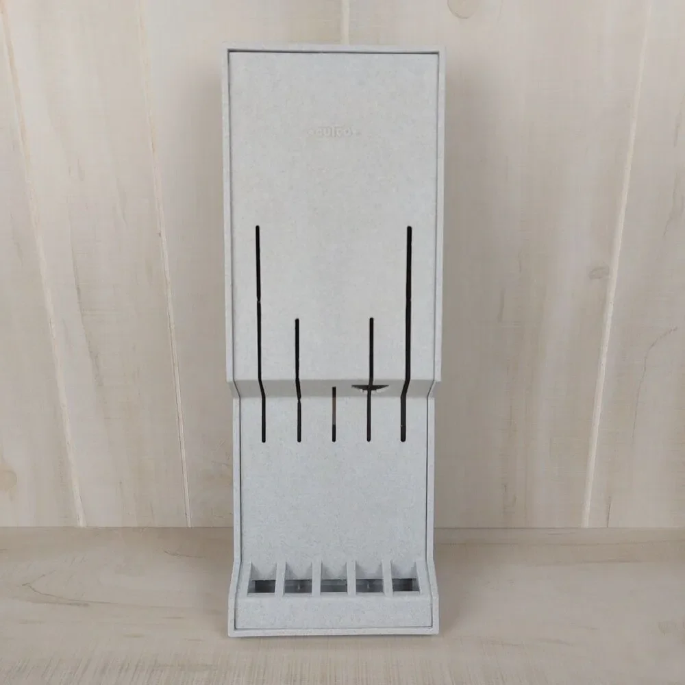 CUTCO Knife Fork Holder 5 Slot #1742 Plastic Tray Drawer Wall Mount Gray
